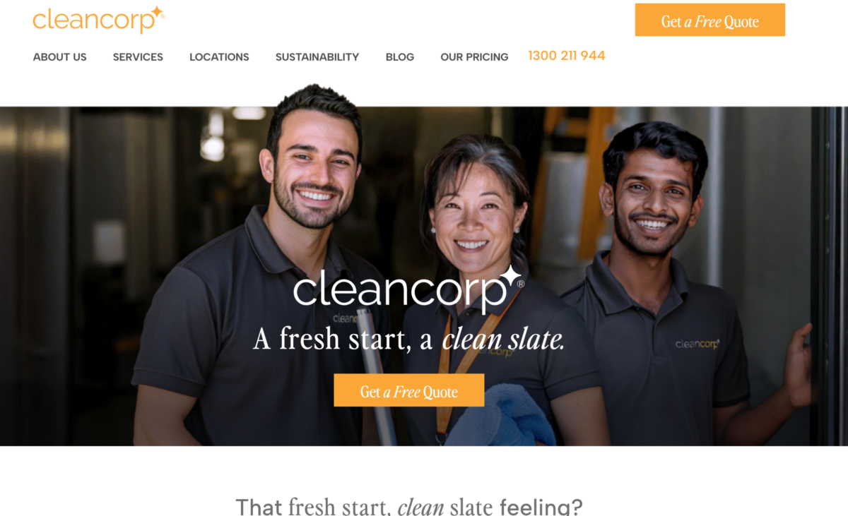 clean corp cleaning company in sydney