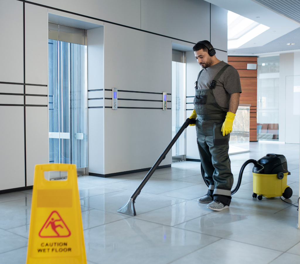 commercial floor cleaning