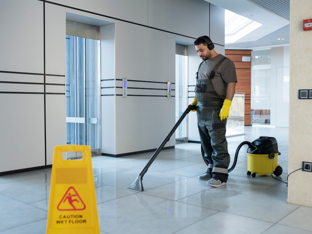 commercial floor cleaning